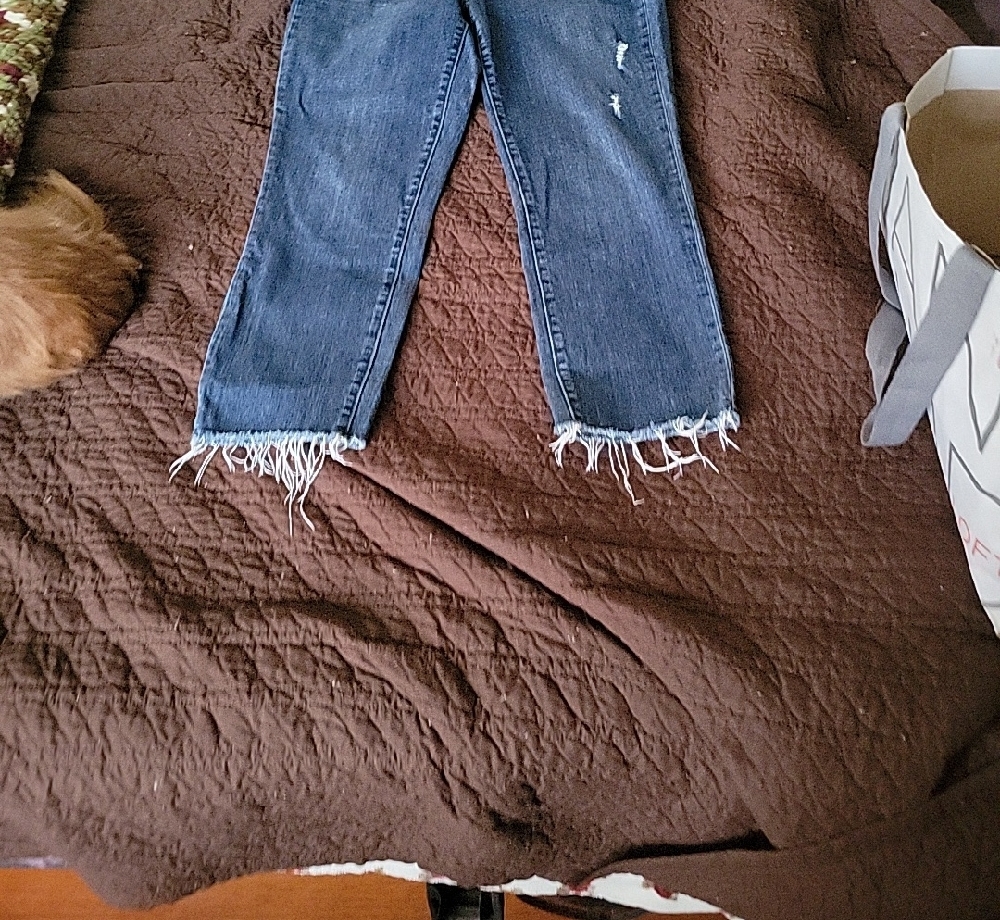 Talbots High Rise Distressed Blue Jeans - Picture 7 of 11